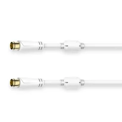 SAT-Anschlusskabel, Quick-F-St. - Quick-F-St., vergoldet, 1,5 m, 100 dB