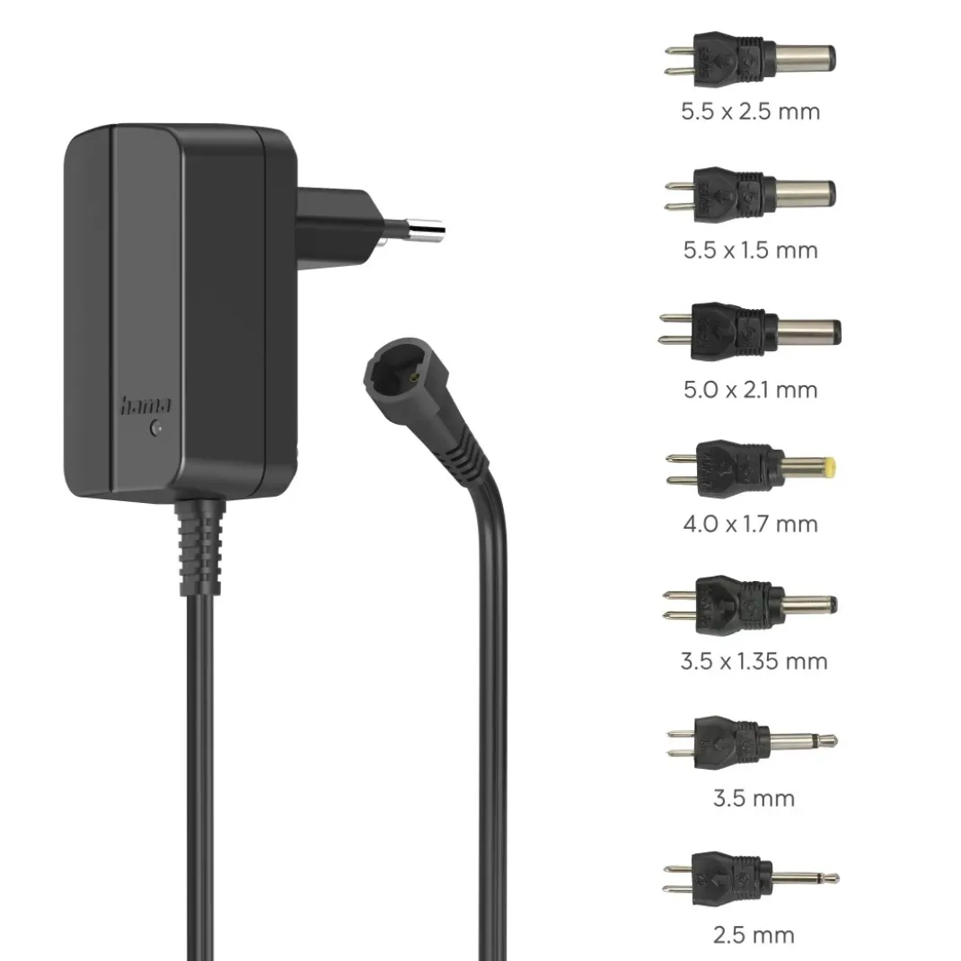 Schaltnetzteil universal, einstellbar, 300mA, 3,6W, max. 12V, 7 Adapter