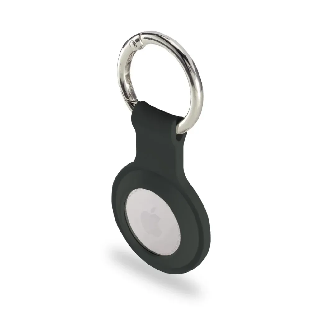 Schlüsselanhänger "Fantastic Feel" für Apple AirTag, Silikon-Look, Schwarz