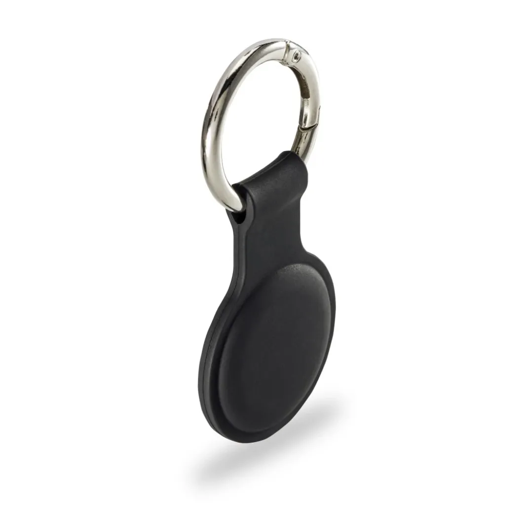 Schlüsselanhänger "Fantastic Feel" für Apple AirTag, Silikon-Look, Schwarz