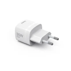 Schnellladegerät, GaN, USB-C, PD/Qualcomm®, Zero Standby, 30 W, Weiß