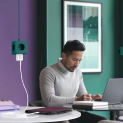 Schnellladegerät, GaN, USB-C, Super-Mini-Charger, PD, 45 W, Weiß