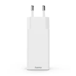 Schnellladegerät, GaN, 2x USB-C, 1x USB-A, Mini-Ladegerät, PD, 65 W, Weiß