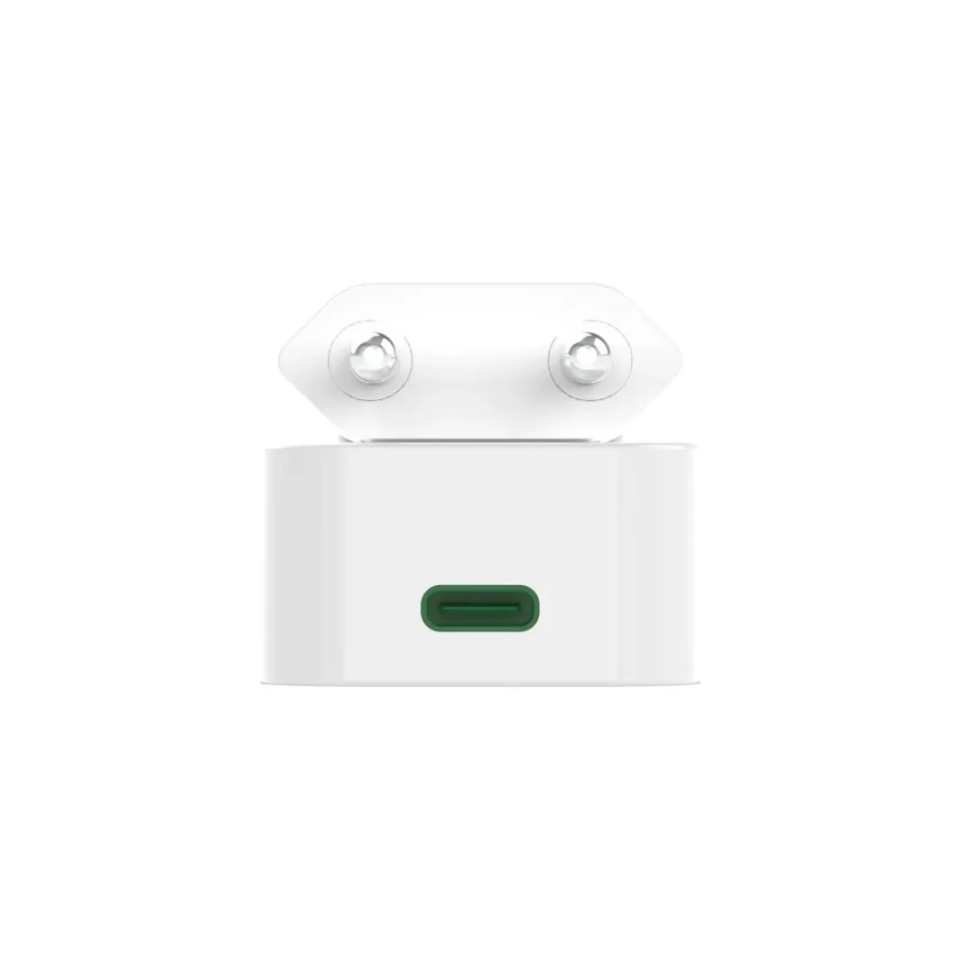 Schnellladegerät, GaN, 1x USB-C, faltbares Mini-Ladegerät, PD, 30 W, Weiß