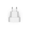 Schnellladegerät, GaN, 2x USB-C, faltbares Mini-Ladegerät, PD, 40 W, Weiß