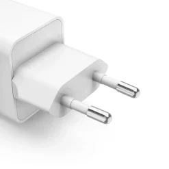 Schnellladegerät, GaN, 2x USB-C, Super-Mini-Ladegerät, PD, 40 W, Weiß