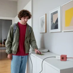 Schnellladegerät, GaN, 2x USB-C, 1x USB-A, Mini-Ladegerät, PD, 100 W, Weiß