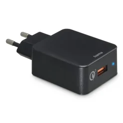 Schnellladegerät, USB-A, 19,5 W, Schwarz
