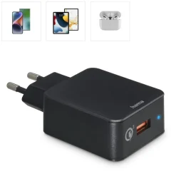 Schnellladegerät, USB-A, 19,5 W, Schwarz