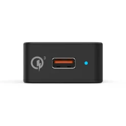 Schnellladegerät, USB-A, 19,5 W, Schwarz