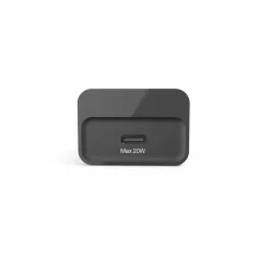 Schnellladegerät, USB-C, PD, 20 W, Schwarz