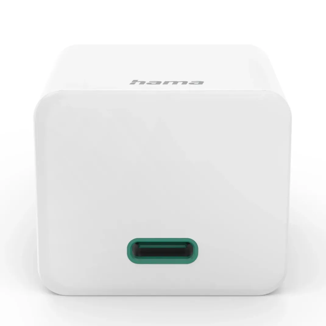 Schnellladegerät, USB-C, PD/Qualcomm®/GaN, Mini-Ladegerät, 30 W, Weiß