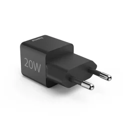 Schnellladegerät, USB-C, Super-Mini-Charger, PD, 20 W, Schwarz