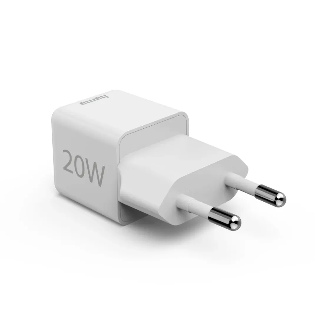 Schnellladegerät, USB-C, Super-Mini-Charger, PD, 20 W, Weiß