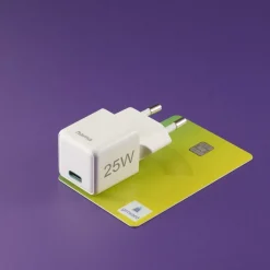 Schnellladegerät, USB-C, Super-Mini-Charger, PD, 25 W, Weiß