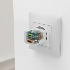Schnellladegerät, 1x USB-C, 1x USB-A, Mini-Ladegerät, PD, 20 W, Weiß