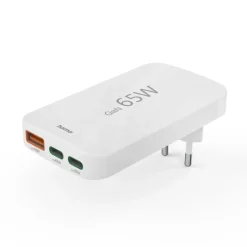 Schnellladegerät, 2x USB-C, 1x USB-A, flaches Mini-Ladegerät, PD, 65 W, WS