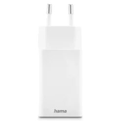 Schnellladegerät, 1x USB-C, 1x USB-A, Mini-Ladegerät, PD, 45 W, Weiß