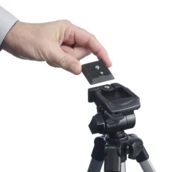 Schnellwechselplatte "Click II", für Gamma-Stative, 1/4", Schwarz