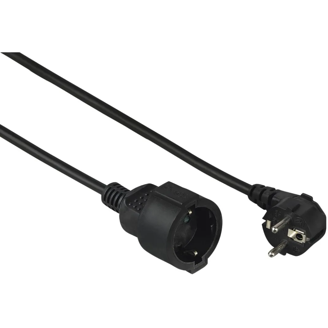 Schutzkontakt-Verlängerungskabel "Profi", 10 m, Schwarz
