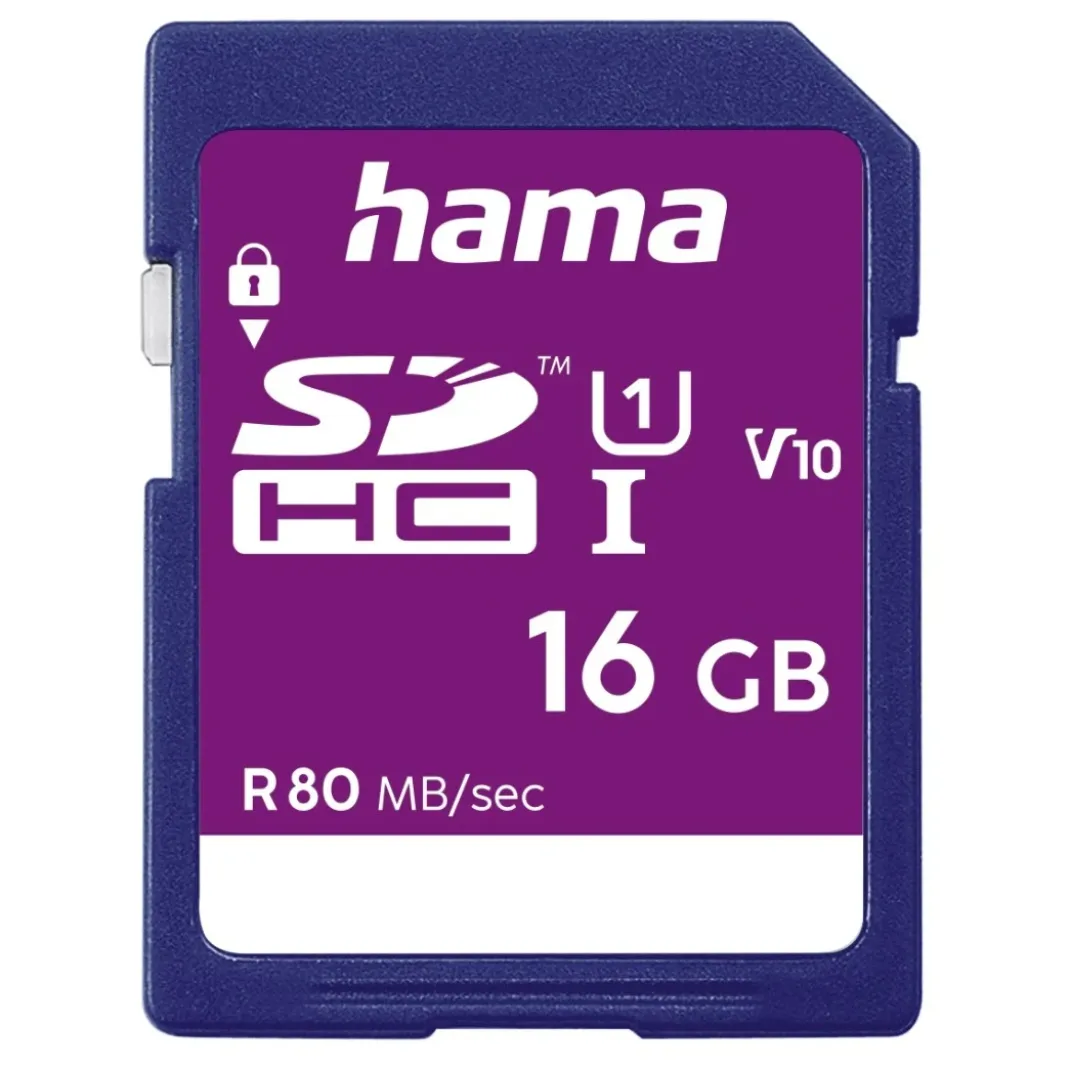 SDHC 16GB Class 10 UHS-I 80MB/S