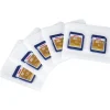 Selbstklebende Hüllen, 5er-Pack, Weiß