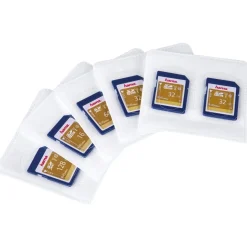Selbstklebende Hüllen, 5er-Pack, Weiß