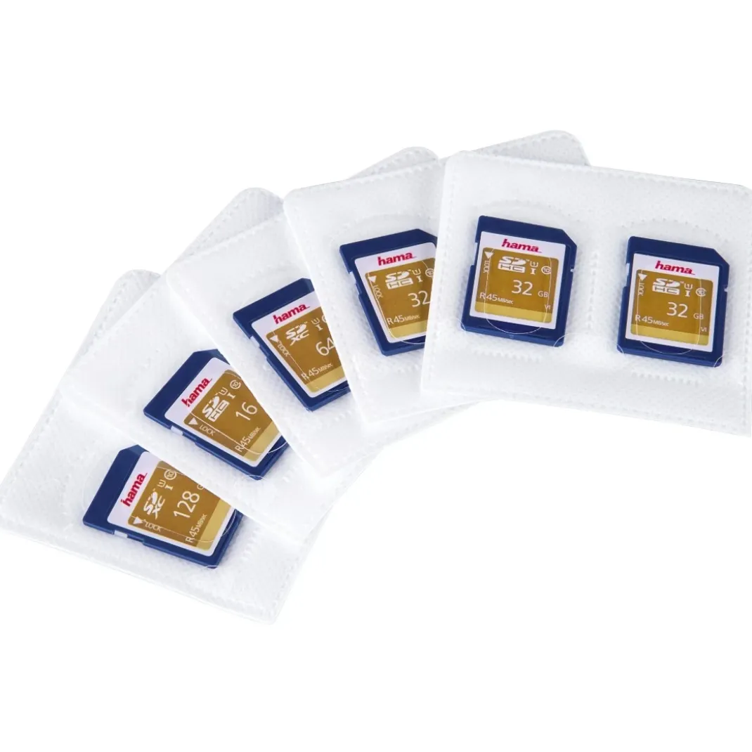 Selbstklebende Hüllen, 5er-Pack, Weiß