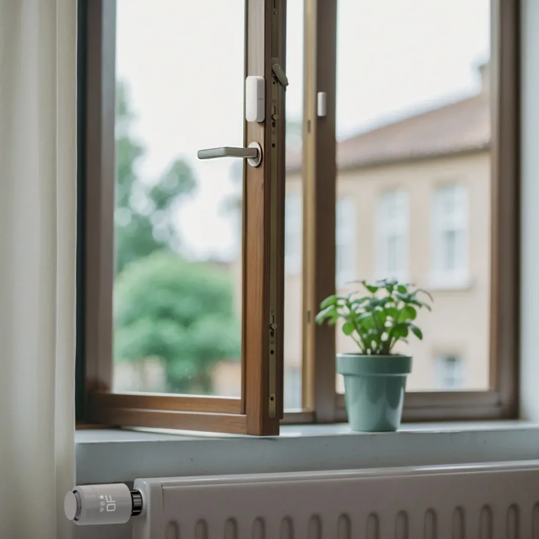 Smart Home Fensterkontakt, für Türen, Fenster, Garagen, Zigbee, magnetisch