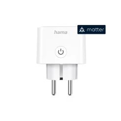 Smarte WLAN-Steckdose, Matter, sprach-/appgesteuert, Strommessgerät, 3.680W