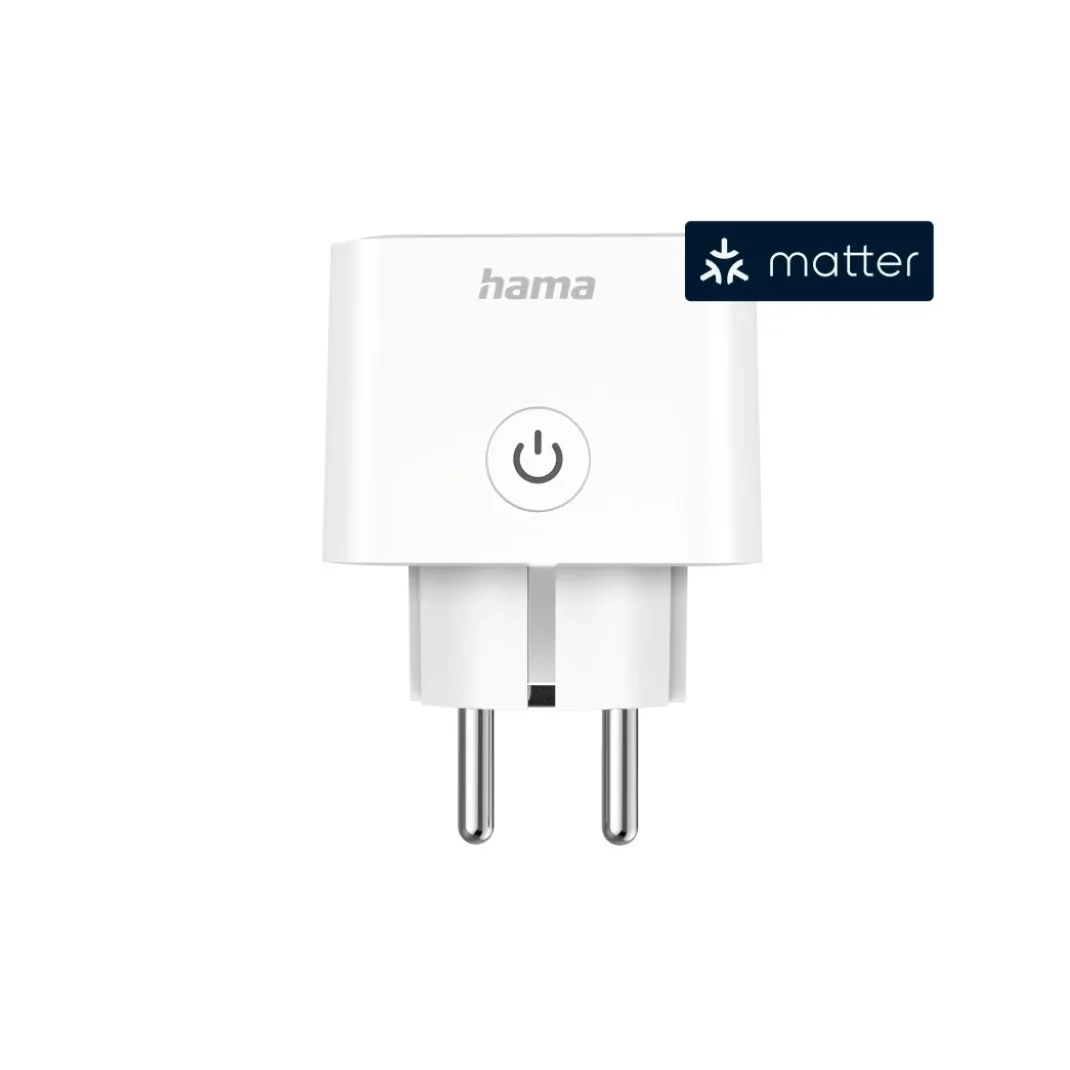 Smarte WLAN-Steckdose, Matter, sprach-/appgesteuert, Strommessgerät, 3.680W