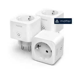 Smarte WLAN-Steckdose, Matter, 3.680W, Sprach-/Appgesteuert, 3er-Pack