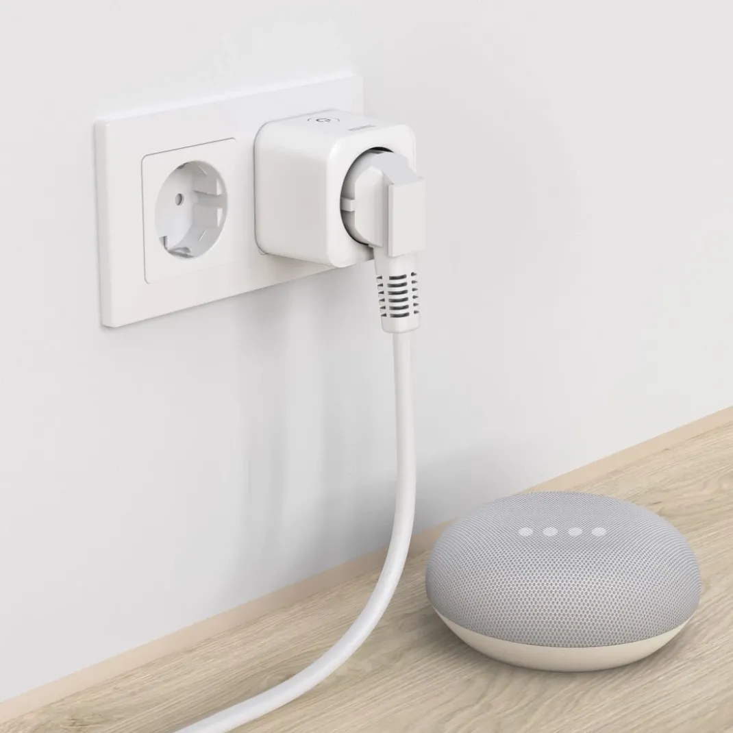 Smarte WLAN-Steckdose, Matter, sprach- u. appgesteuert, nachrüstbar, 3.680W
