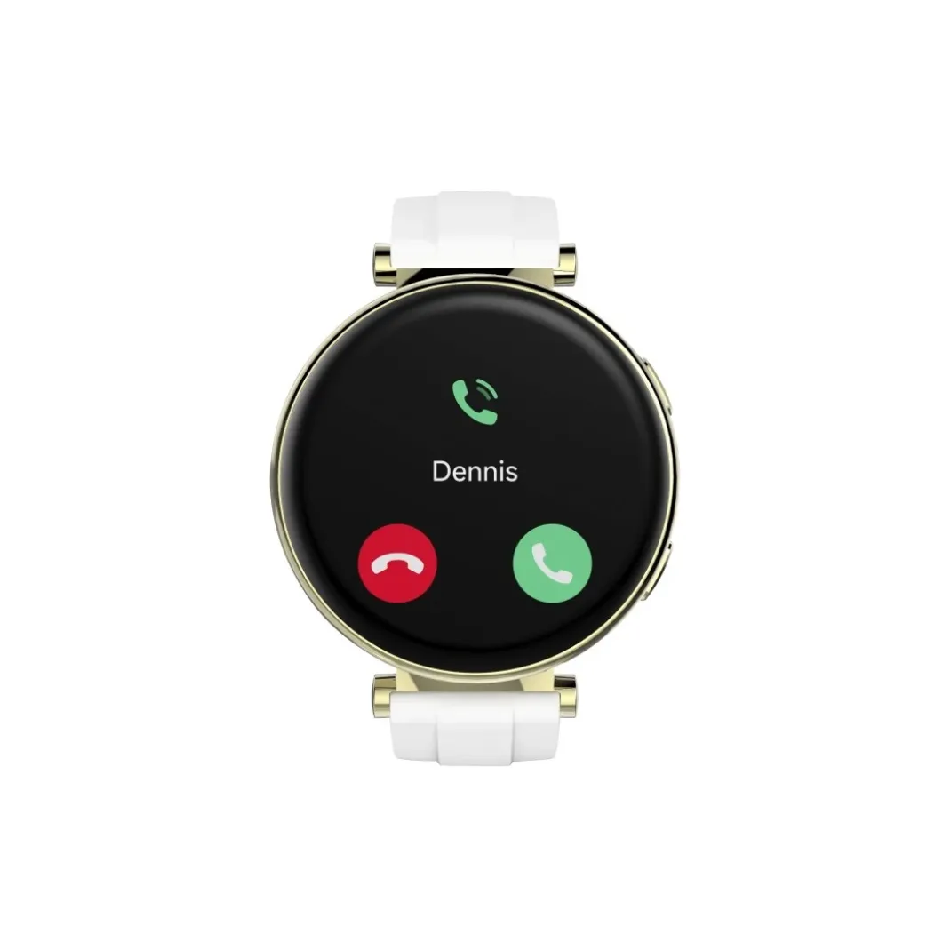 Smartwatch "7000", AMOLED 43 mm, Telefonfunktion, IP68 + 3 ATM, rund, Gold