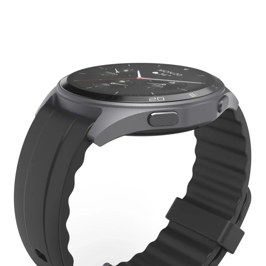 Smartwatch "7010", GPS, AMOLED 47 mm, Telefonfunktion, IP68 + 3 ATM, Anthr.