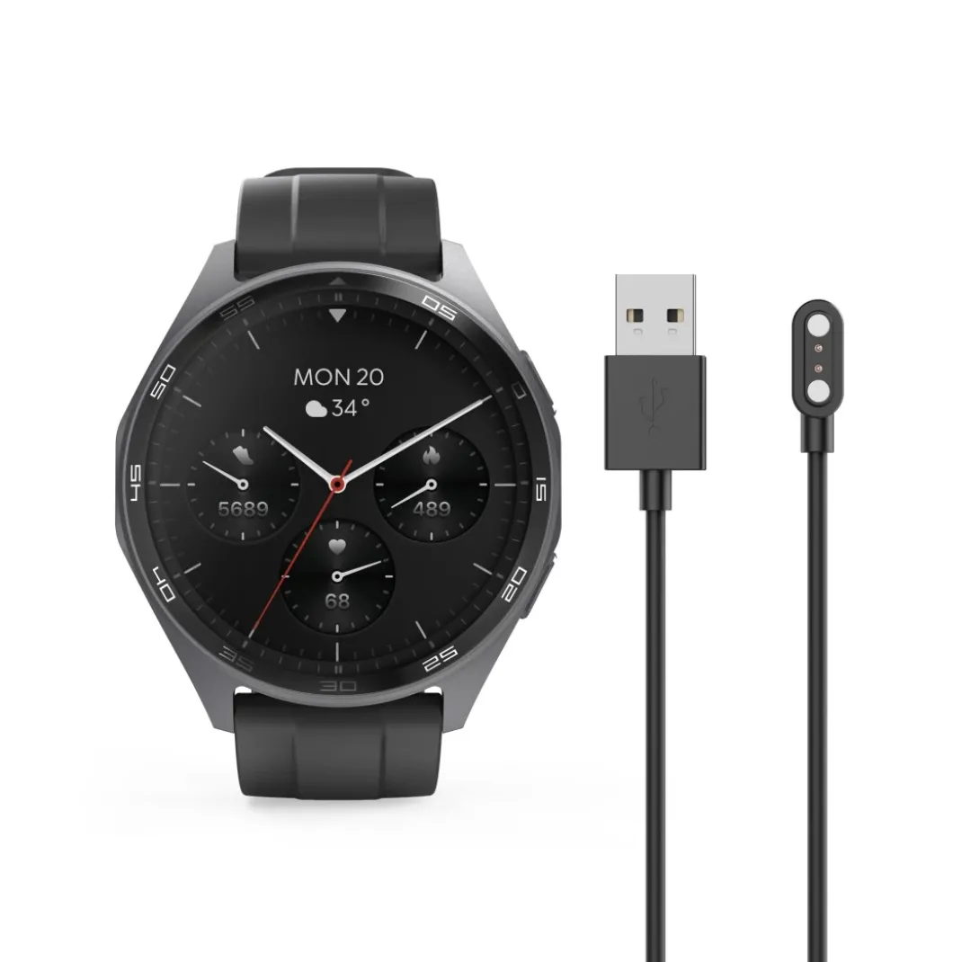 Smartwatch "7010", GPS, AMOLED 47 mm, Telefonfunktion, IP68 + 3 ATM, Anthr.