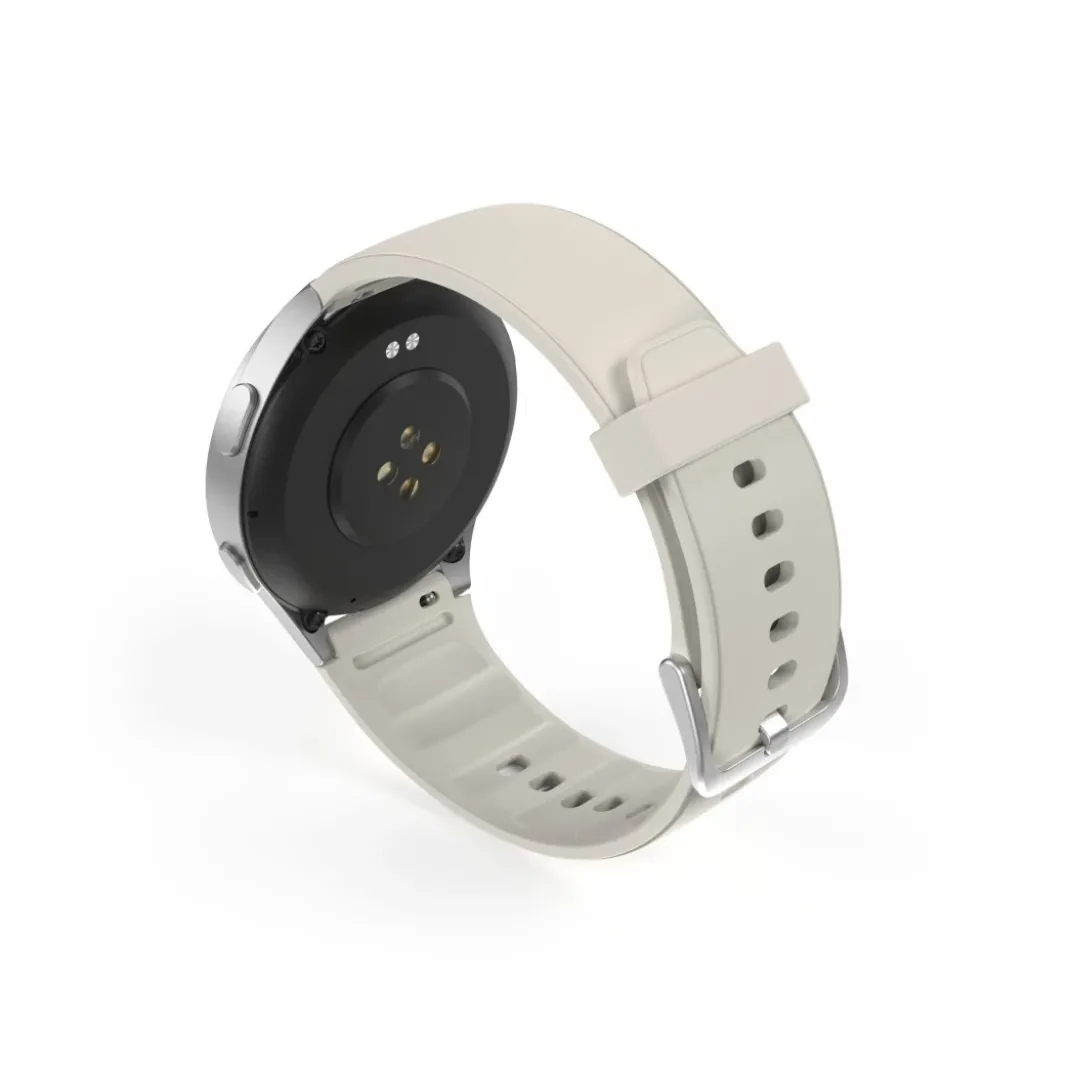 Smartwatch "8900", GPS, AMOLED 43 mm, Telefonfunktion, Alexa, rund, Silber