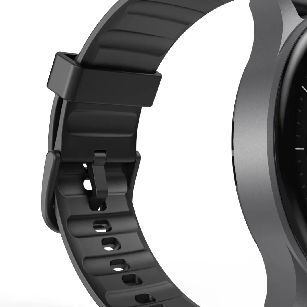 Smartwatch "8900", GPS, AMOLED 46 mm, Telefonfunktion, Alexa, rund, Schwarz