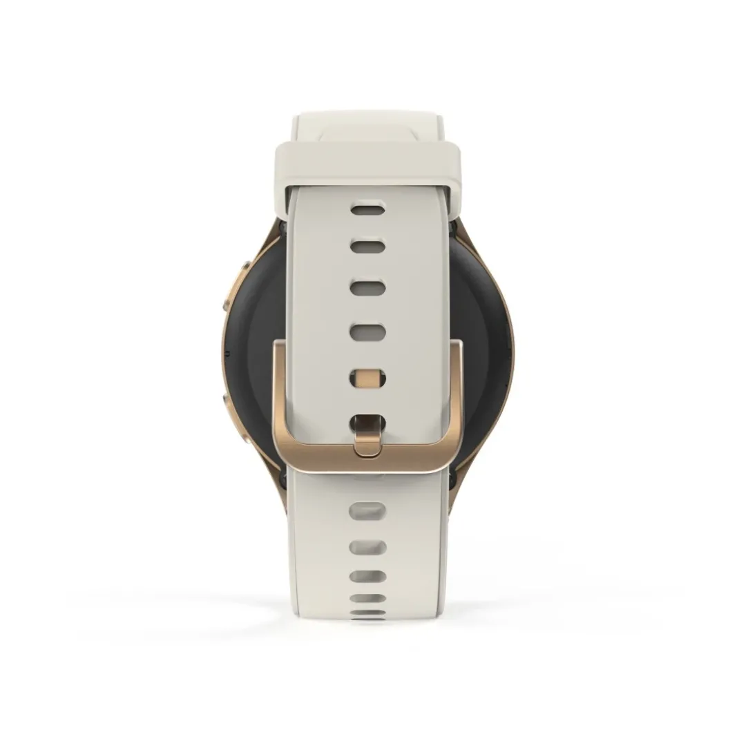 Smartwatch "8900", GPS, AMOLED 43 mm, Telefonfunktion, Alexa, rund, Gold