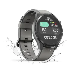 Smartwatch "9000", GPS, Musikspeicher, AMOLED 47 mm, IP68 + 5 ATM, Anthraz.