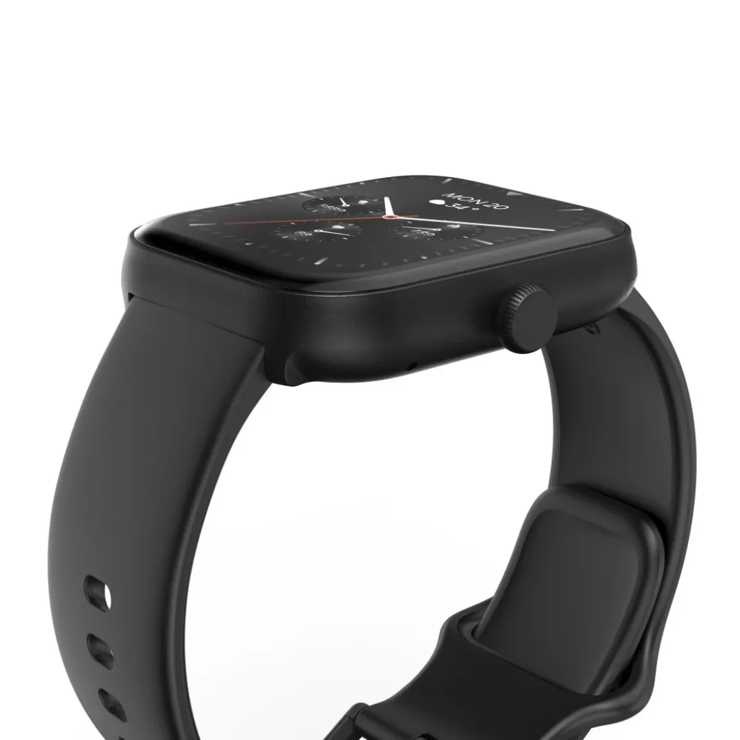 Smartwatch "5000", Telefonfunktion, Schlafüberwachung, IP68, 47 mm, Schwarz