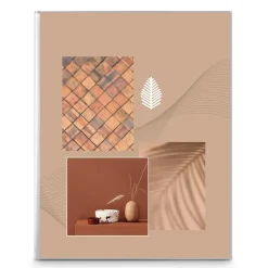 Softcover-Album "Singo II", für 80 Fotos im Format 10x15 cm, Terracotta