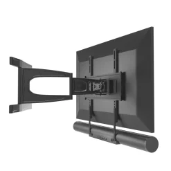 Soundbar-Halterung, universal, fix, für Befestigung am TV-Gerät, Schwarz