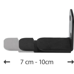 Soundbar-Wandhalterung, universal, einstellbar, Schwarz