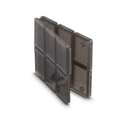 Speicherkarten-Box für 12 SD-Karten, flach, Schwarz/Transparent