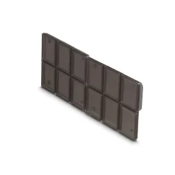 Speicherkarten-Box für 12 SD-Karten, flach, Schwarz/Transparent