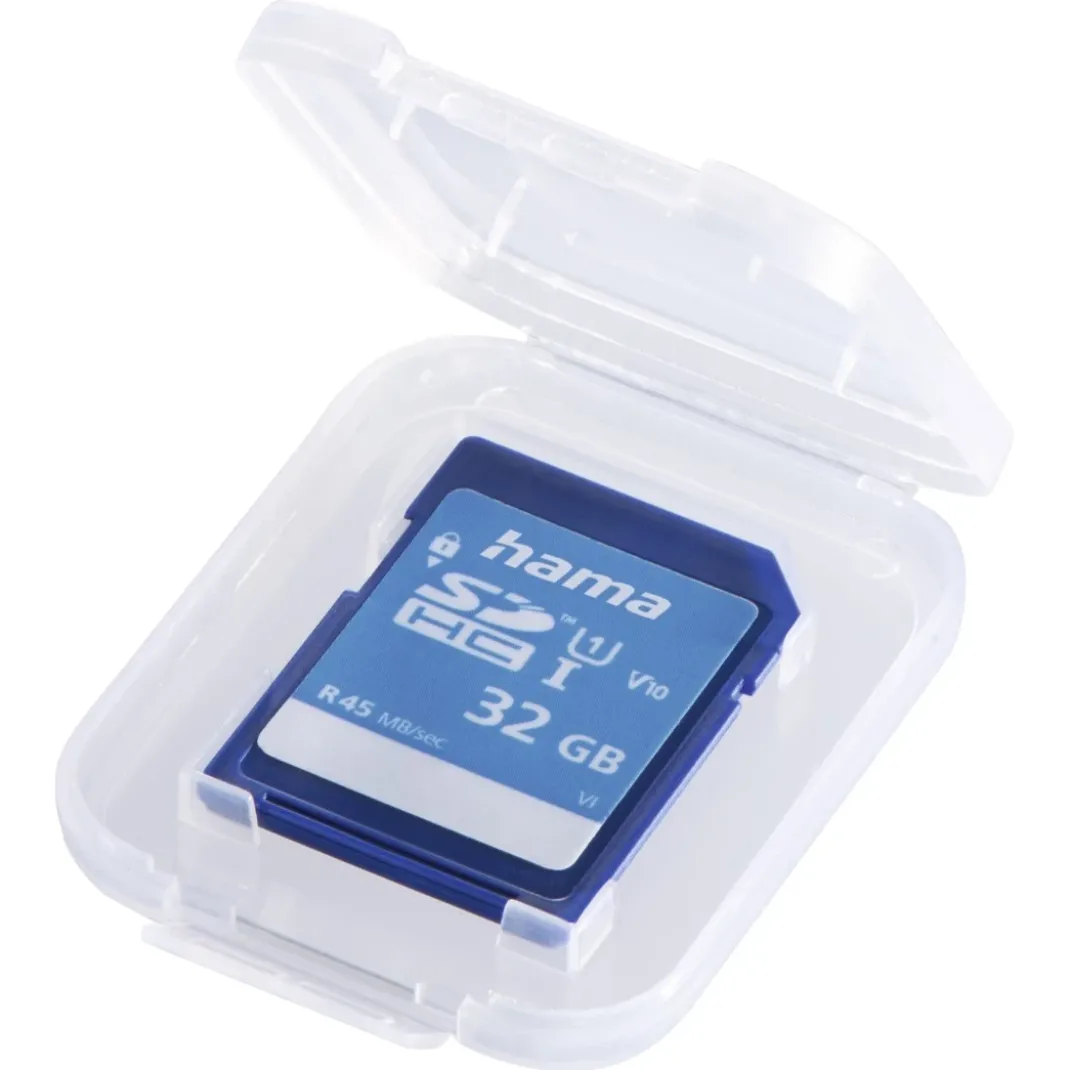 Speicherkarten-Box "SD Slim Box", für 1 Karte, Transparent