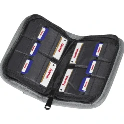 Speicherkarten-Tasche "Mini", Schwarz/Grau