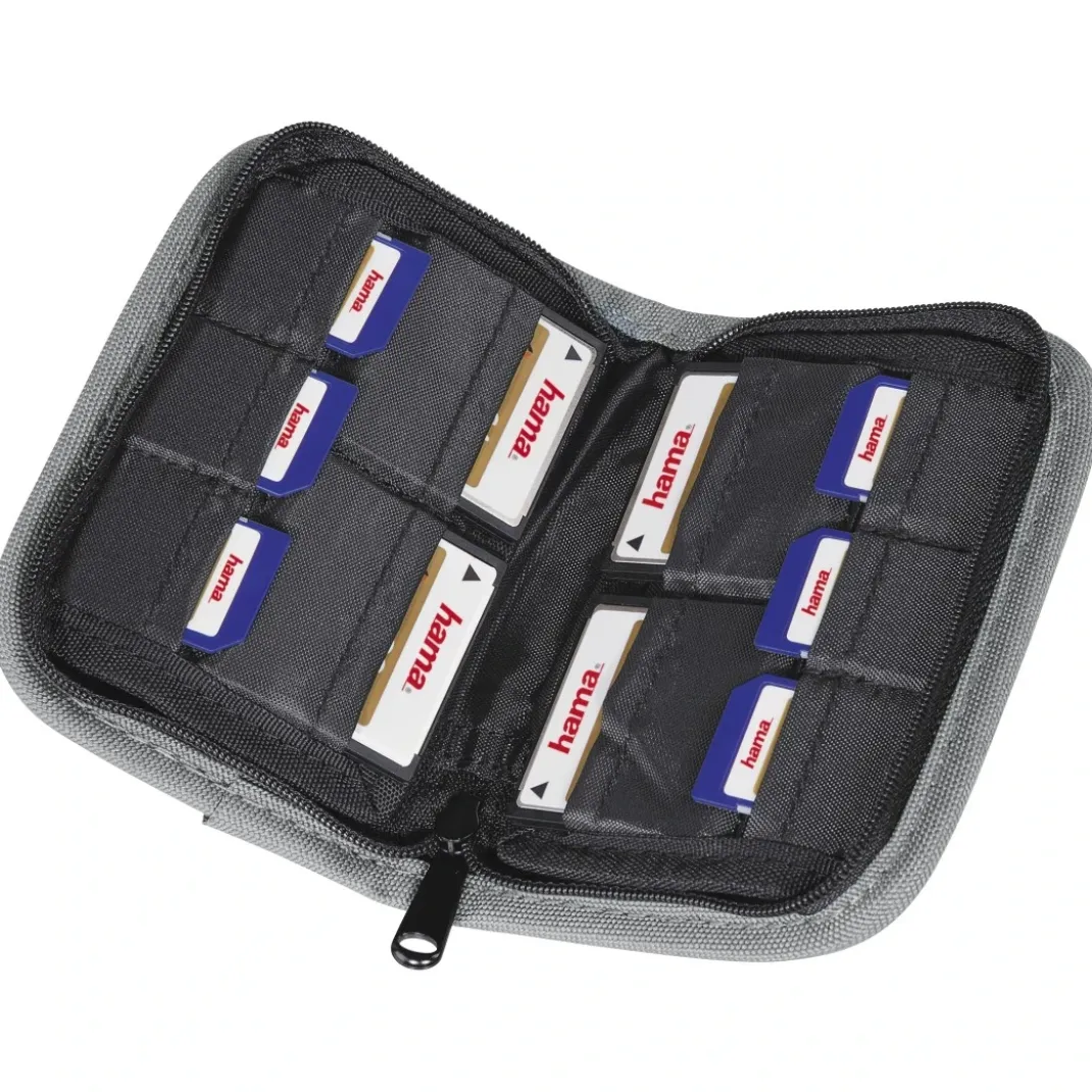Speicherkarten-Tasche "Mini", Schwarz/Grau