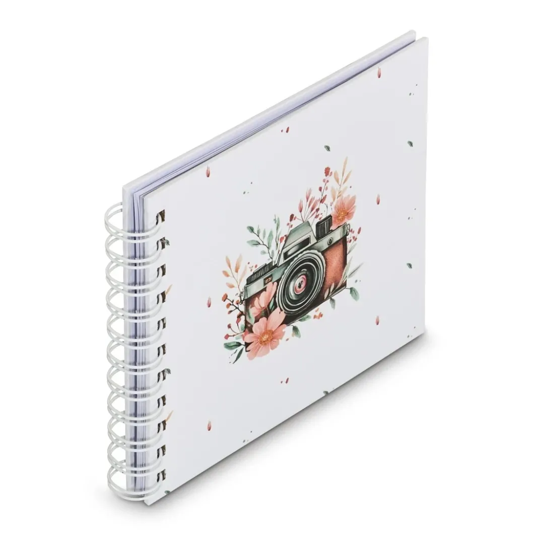 Spiral-Album "Cam", 18,5x15 cm, 30 weiße Seiten